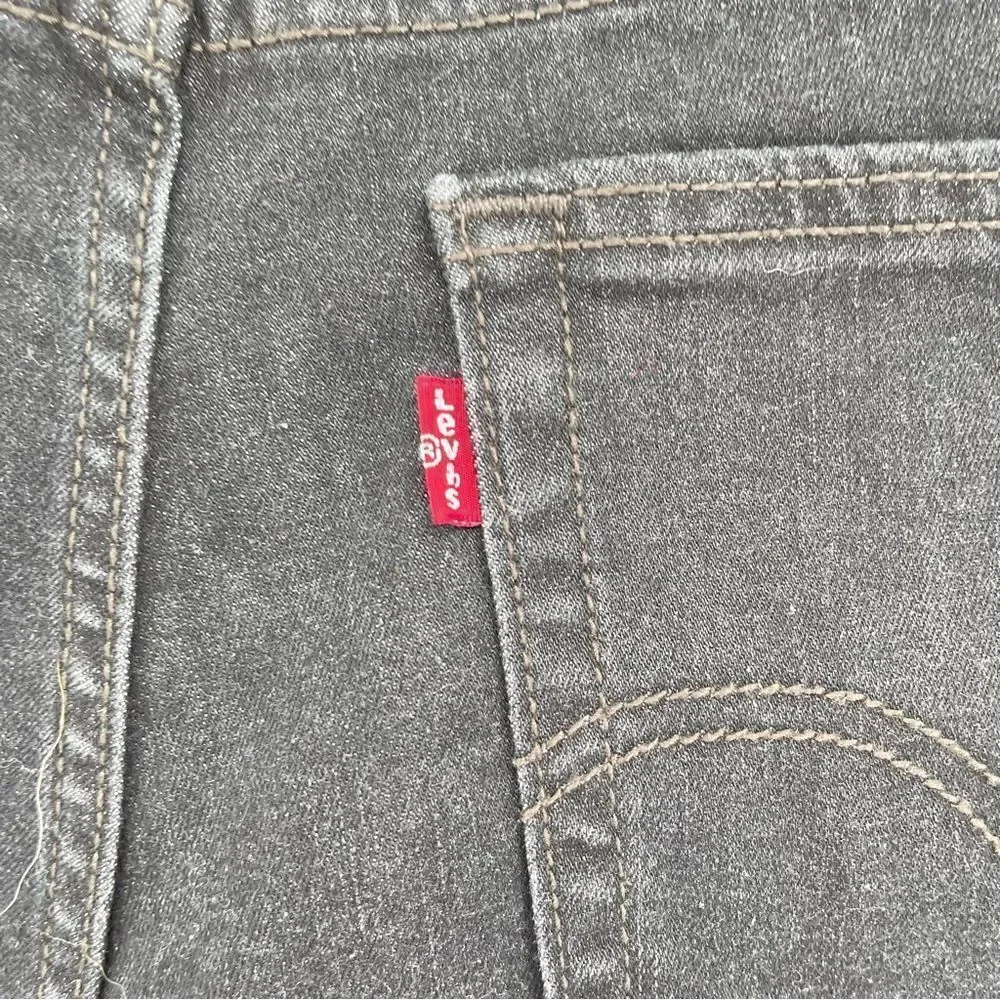 Levi’s Hypersoft High Rise Women’s Black Denim Cutoff Shorts Size 14